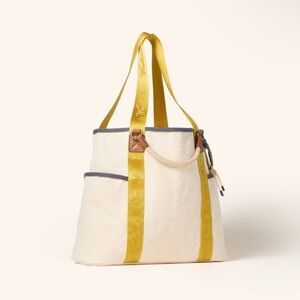 Woolrich Cream and Yellow Tote Bag